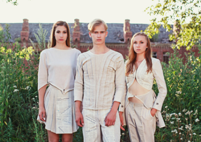 Fotograaf: Triin Mangusson / Disainer: Mirjam Kalmann, kollektsioon "Repliik" / Modellid: Heleri, Henri, Mirjam